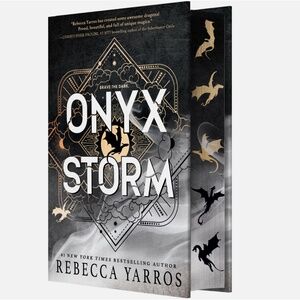 Brand New Hardcover Copy of Onyx Storm by Rebecca Yarros - Deluxe Edition